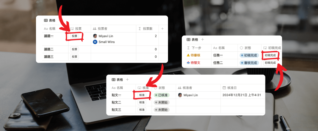 Notion 資料庫按鈕實戰：3 種團隊協作的入門應用法